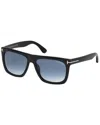 Tom Ford Morgan Gradient Blue Browline Unisex Sunglasses Ft0513 01w 57 In Black