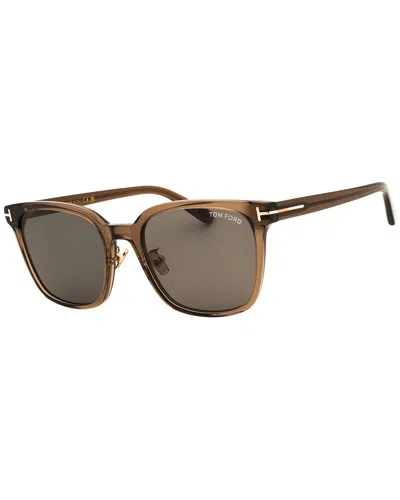 Tom Ford Unisex 56mm Sunglasses In Brown