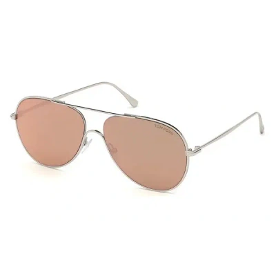Tom Ford Unisex Aviator Sunglasses 60mm - Premium Metal Design In Brown