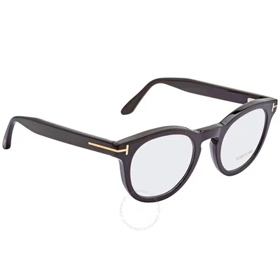 Tom Ford Unisex Black Round Eyeglass Frames Ft5489-01-48
