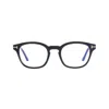 Tom Ford Unisex Black Square Eyeglass Frames Ft5532-b01v In Black