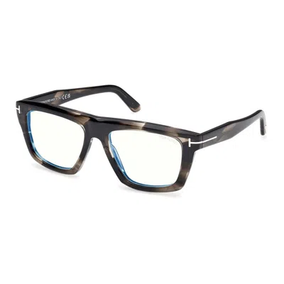 Tom Ford Unisex Blue-light Blocking Sunglasses With Clear Lenses In Multi