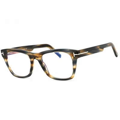 Tom Ford Unisex Brown Round Eyeglass Frames Ft5886b