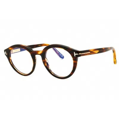 Tom Ford Unisex Brown Round Eyeglass Frames Ft6061b