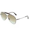 Tom Ford Holden Brown Gradient Pilot Unisex Sunglasses Ft0818 08g 60 In Gold