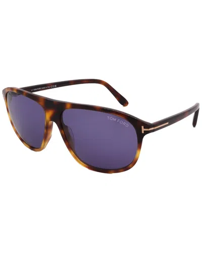 Tom Ford Unisex Ft1027/s 60mm Sunglasses In Brown