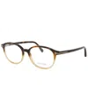 Tom Ford Unisex Ft5391 52mm Optical Frames In Black