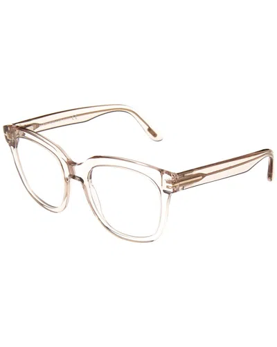 Tom Ford Unisex Ft5537-b 52mm Optical Frames In Neutral