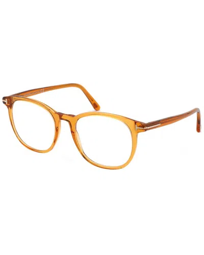 Tom Ford Unisex Ft5754-b 53mm Optical Frames In Yellow