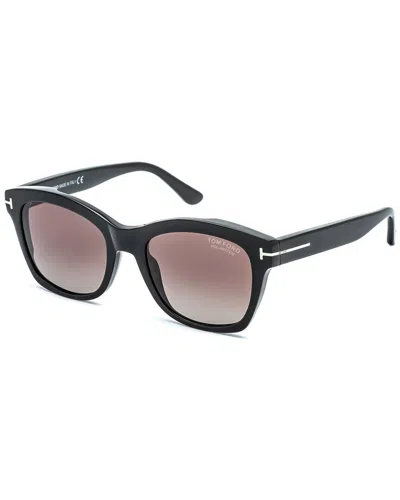 Tom Ford Unisex Lauren 52mm Polarized Sunglasses In Black