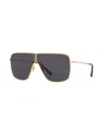 Tom Ford Unisex Pilot Sunglasses, Huxley Tr001881 In Gold