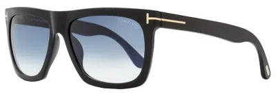Tom Ford Unisex Rectangular Sunglasses Tf513 Morgan 01w Black 57mm In Multi
