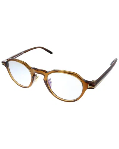 Tom Ford Unisex Round 46mm Optical Frames In Multi