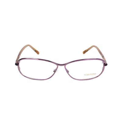 Tom Ford Unisex' Spectacle Frame  Ft5161-078-58 Purple  58 Mm Gbby2 In Brown