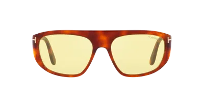 Tom Ford Womens Brown Ft1002 Pierre Square-frame Acetate Sunglasses