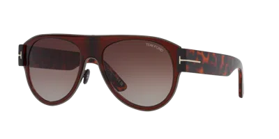 Tom Ford Unisex Sunglass Lyle In Brown