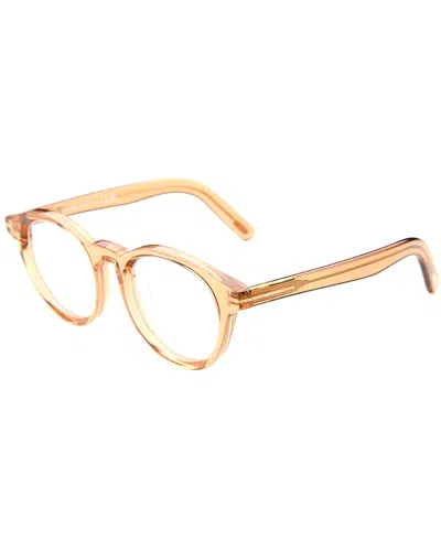 Tom Ford Unisex T-logo 49mm Optical Frames In Orange