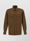 Tom Ford Military Shirt And Blouse Green In Brown