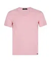 Tom Ford V-collar Short-sleeved T-shirt In Pink