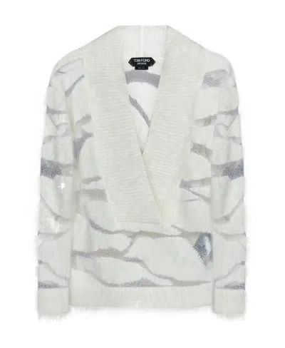 TOM FORD TOM FORD V-NECK KNITTED JUMPER