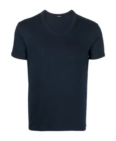 TOM FORD TOM FORD V-NECK JERSEY T-SHIRT