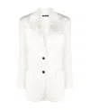 Tom Ford Single-breasted Blazer In White
