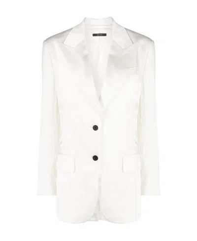 TOM FORD TOM FORD V-NECK SINGLE-BREASTED BLAZER