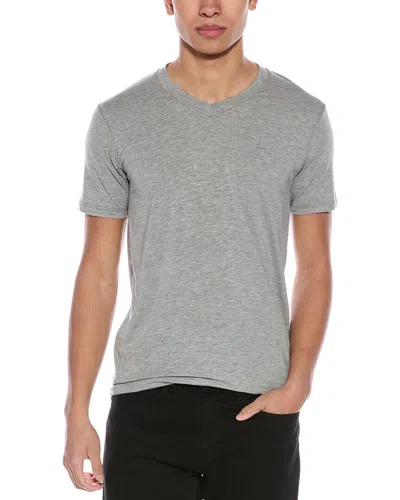 Tom Ford Grey Regular Fit T-shirt With Classic Crew Neckline In Gray