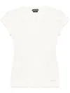 Tom Ford V-neck T-shirt In White