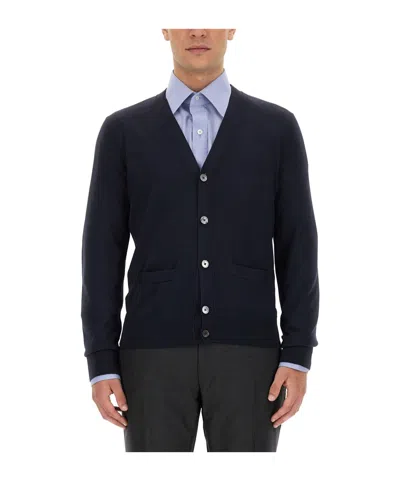 Tom Ford V-neck Wool Cardigan In Multi