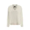 Tom Ford V-neckline Sweater Women In White