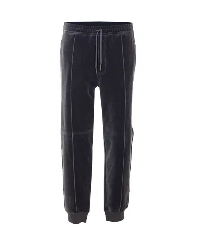 Tom Ford Velour Jogger Pants In Metallic