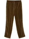 Tom Ford Straight-leg Cotton-blend Velour Track Pants In Green