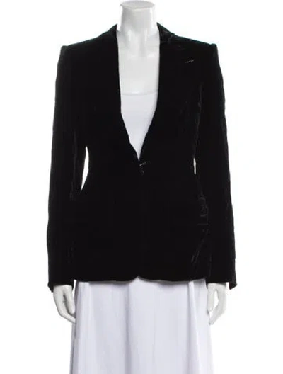 Pre-owned Tom Ford Velvet Blazer In Black