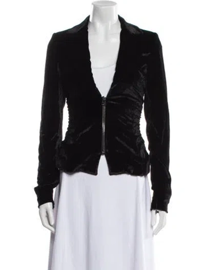 Pre-owned Tom Ford Velvet Blazer In Black
