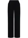 Tom Ford High-waist Wide-leg Velvet Trousers In Black