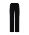 Tom Ford High-waist Wide-leg Velvet Trousers In Black