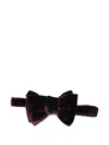 Tom Ford Velvet Bow Tie In Burgundy