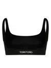 Tom Ford Velvet Bralette In Black