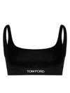 Tom Ford Velvet Bralette In Black