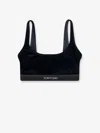 Tom Ford Velvet Bralette In Black