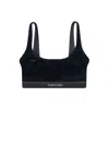 Tom Ford Velvet Bralette In Black