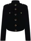 Tom Ford Cropped Velvet Jacket In Black