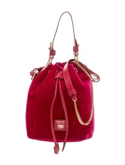 Pre-owned Tom Ford Velvet Disco In Red