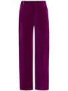 Tom Ford Velvet Flare Trousers In Pink
