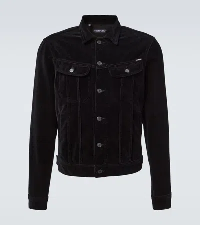 Tom Ford Iconvelvet Jacket In Black