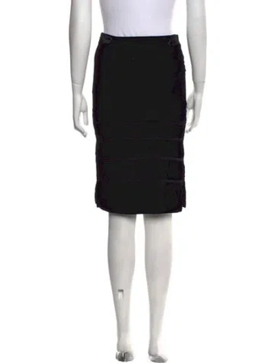 Pre-owned Tom Ford Velvet Knee-length Skirt In Black