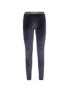 Tom Ford Black Logo Pants In Blue