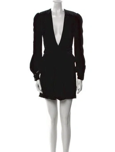 Pre-owned Tom Ford Velvet Mini Dress In Black