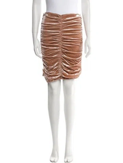 Pre-owned Tom Ford Velvet Mini Skirt In Pink